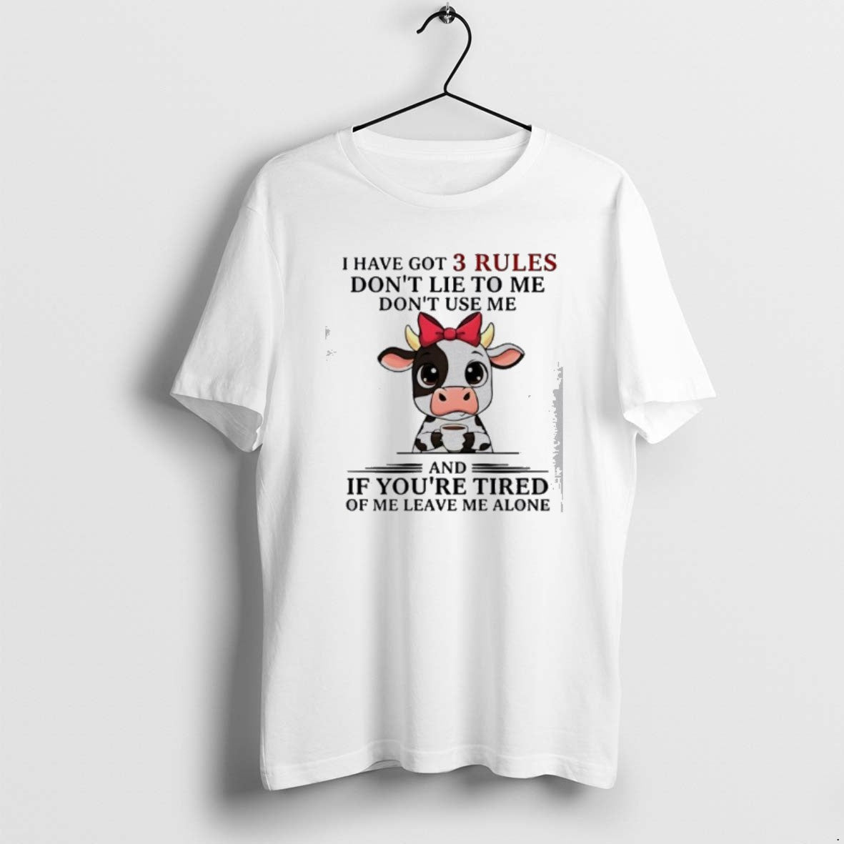 Official Cow I Have Got 3 Rules Dont Lie _cf_84_ce_bf _ce_bc_ce_b5 Dont Use Me And T-Shirts, Hoodie, Sweatshirt
