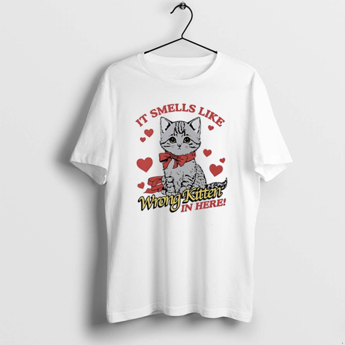 Official Cute Cat It Smells Like Wrong Kitten In Here T-Shirts, Hoodie, Sweatshirt | InkRitualCo.com