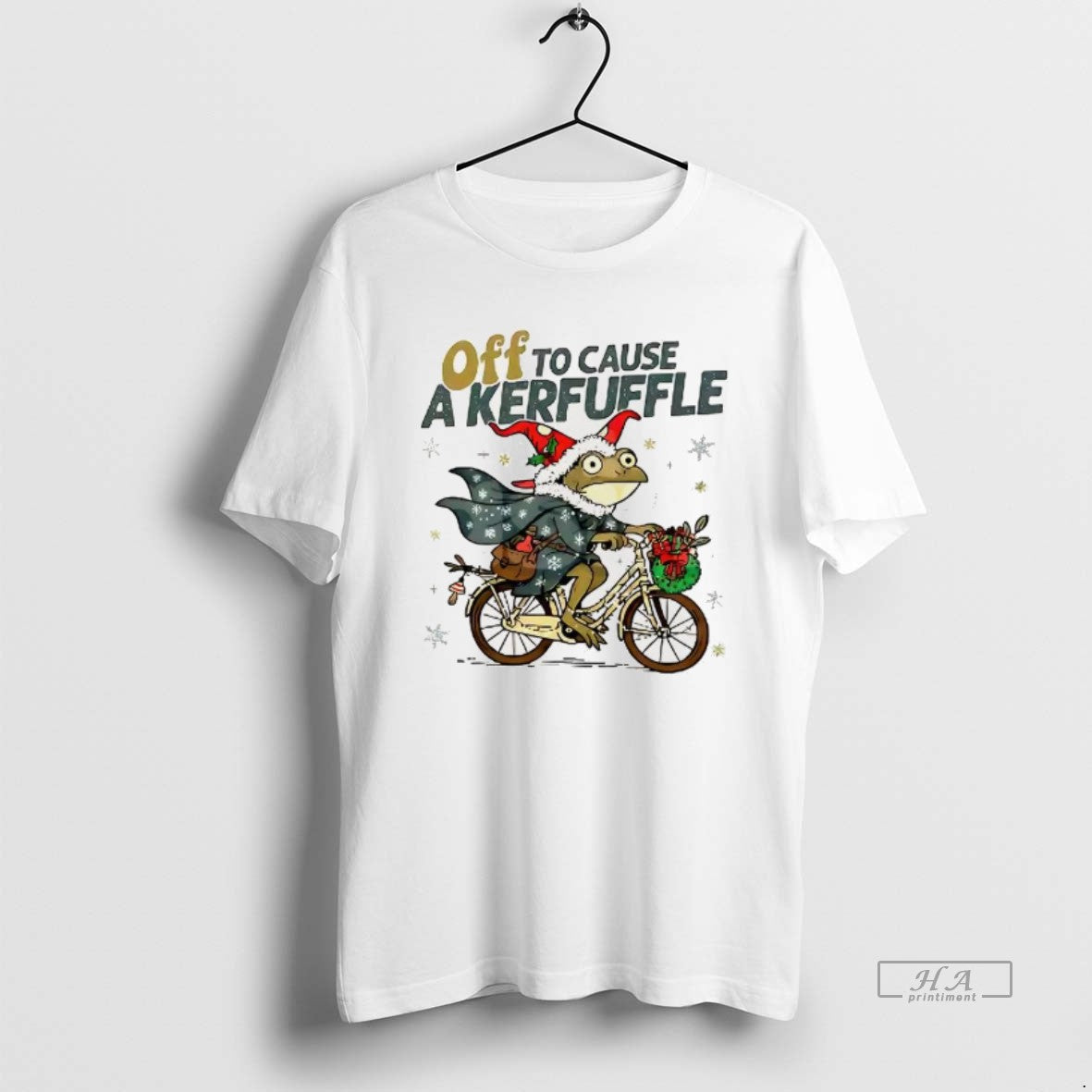 Official Cycling Frog Off To Cause Kerfuffle Christmas T-Shirts, Hoodie, Sweatshirt | InkRitualCo.com