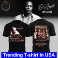 D’Angelo 1974-2025 Legendary R&B singer Shirt