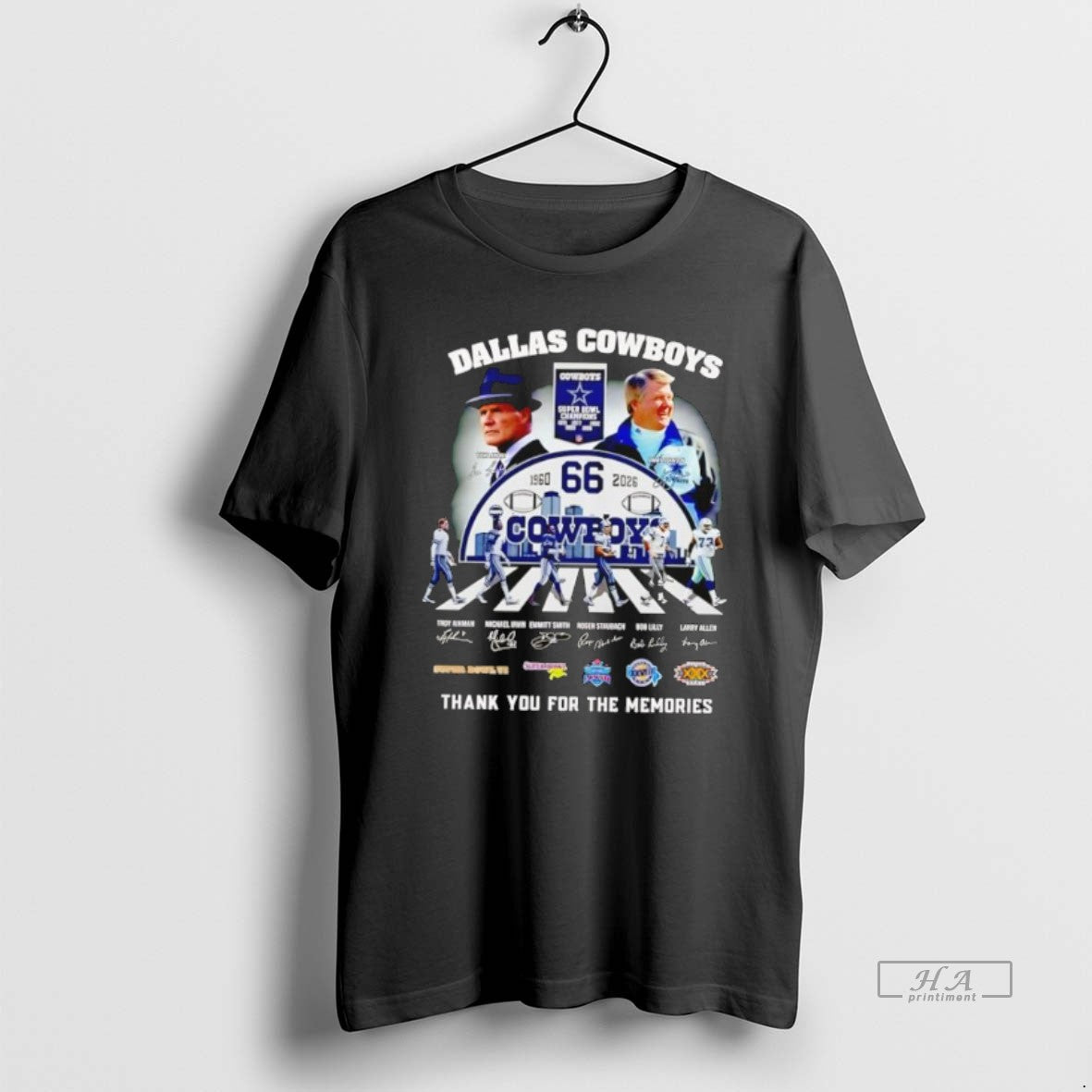 Official Dallas Cowboys 66 Years Signature Thank You For The Memories T-Shirts, Hoodie, Sweatshirt | InkRitualCo.com