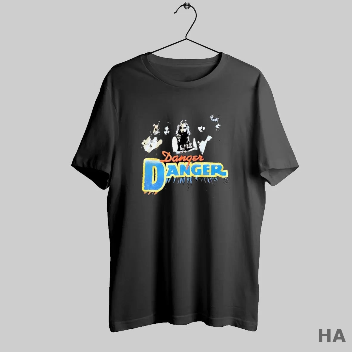 Official Danger Danger Band Logo 80s Rock S Black T-Shirts, Hoodie, Sweatshirt | InkRitualCo.com