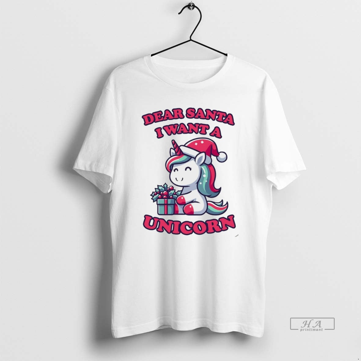Official Dearsanta I Want A Unicorn Christmas Gift White T-Shirts, Hoodie, Sweatshirt | InkRitualCo.com