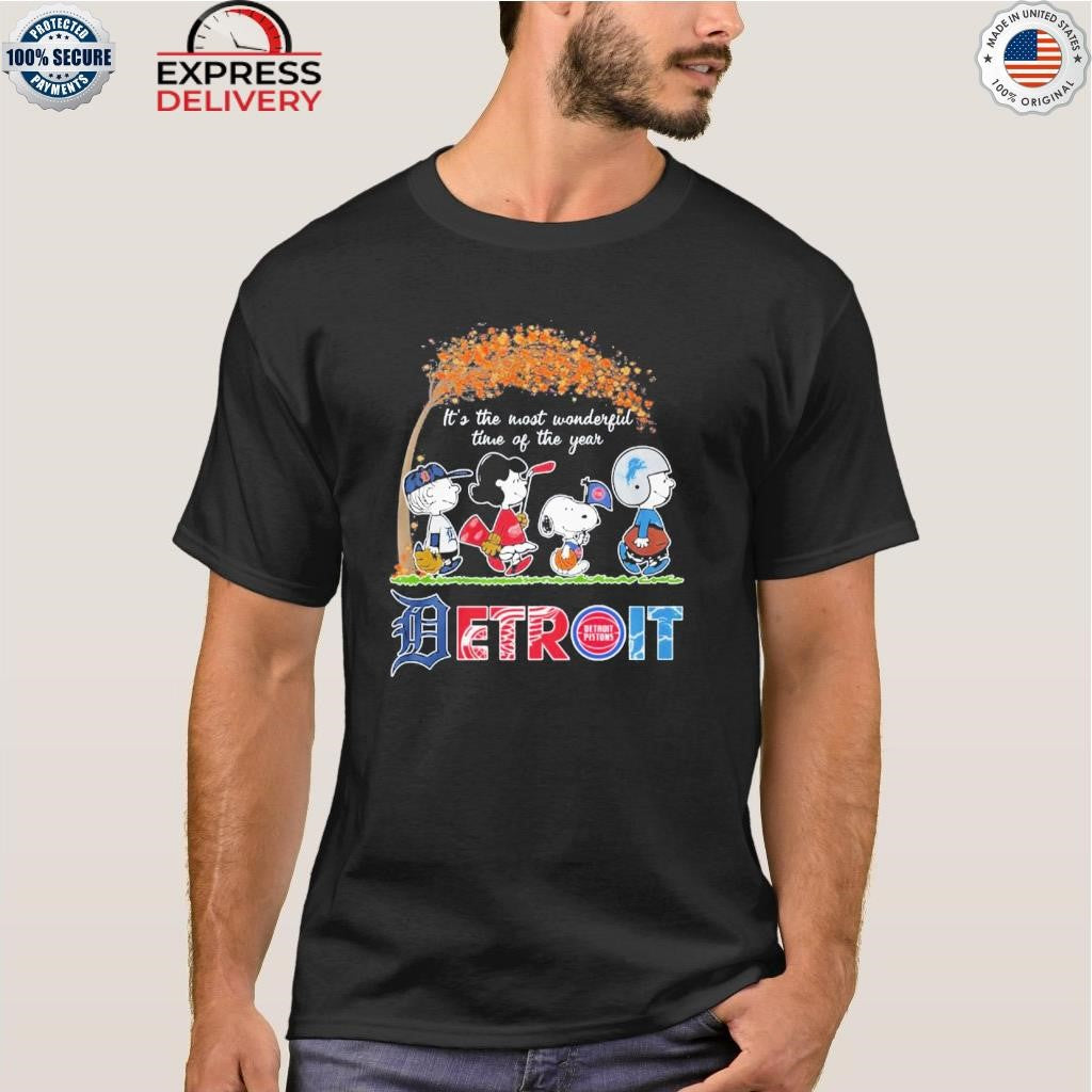 Detroit Spirit X Peanuts It’s The Most Wonderful Time Of The Year Shirt