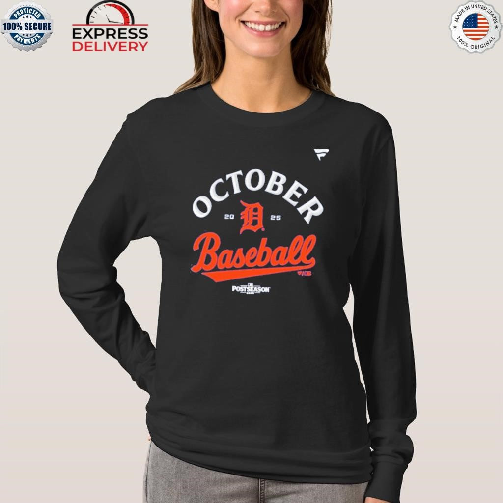 Detroit Tigers October Baseball 2025 Postseason Keep The Roar Alive Shirt