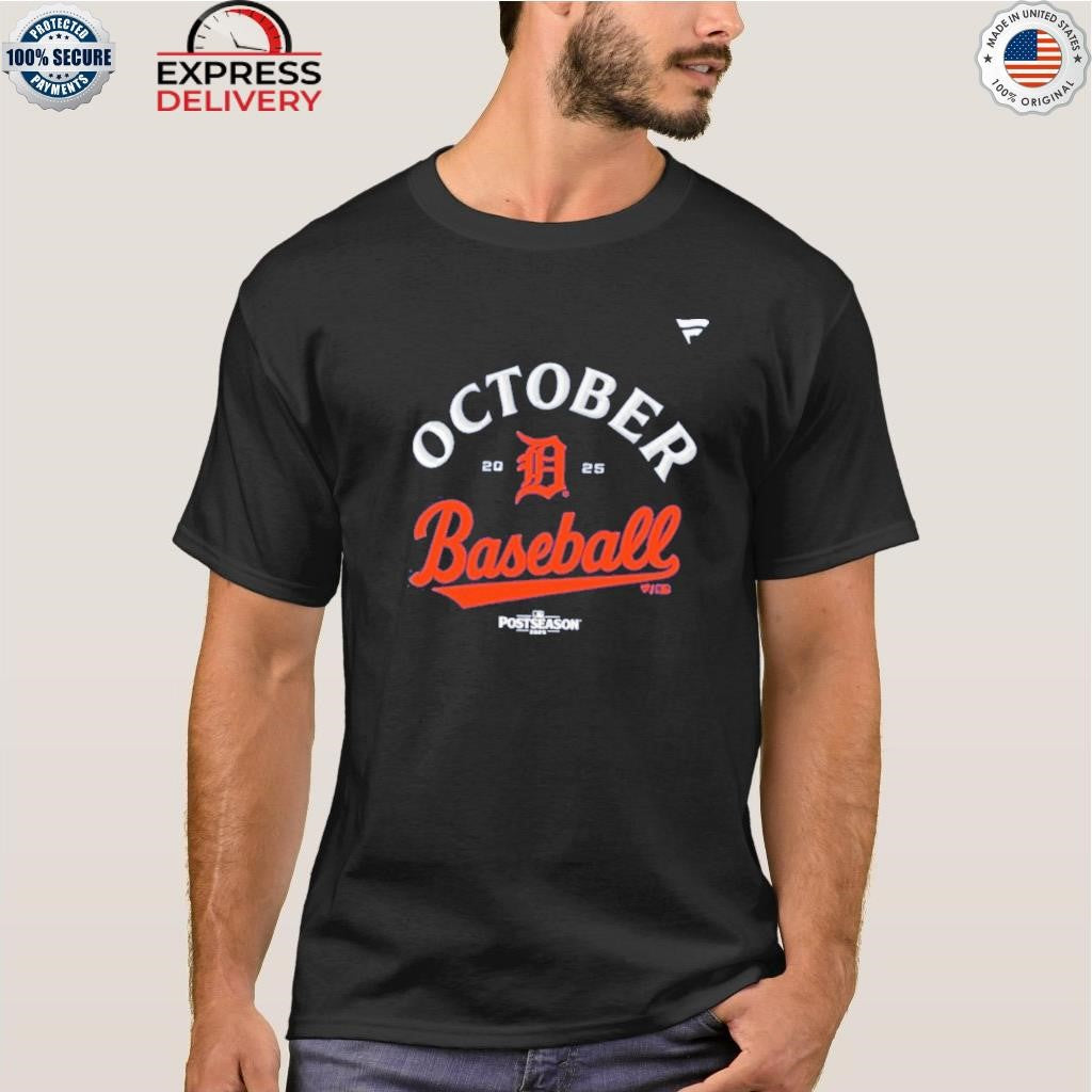 Detroit Tigers October Baseball 2025 Postseason Keep The Roar Alive Shirt