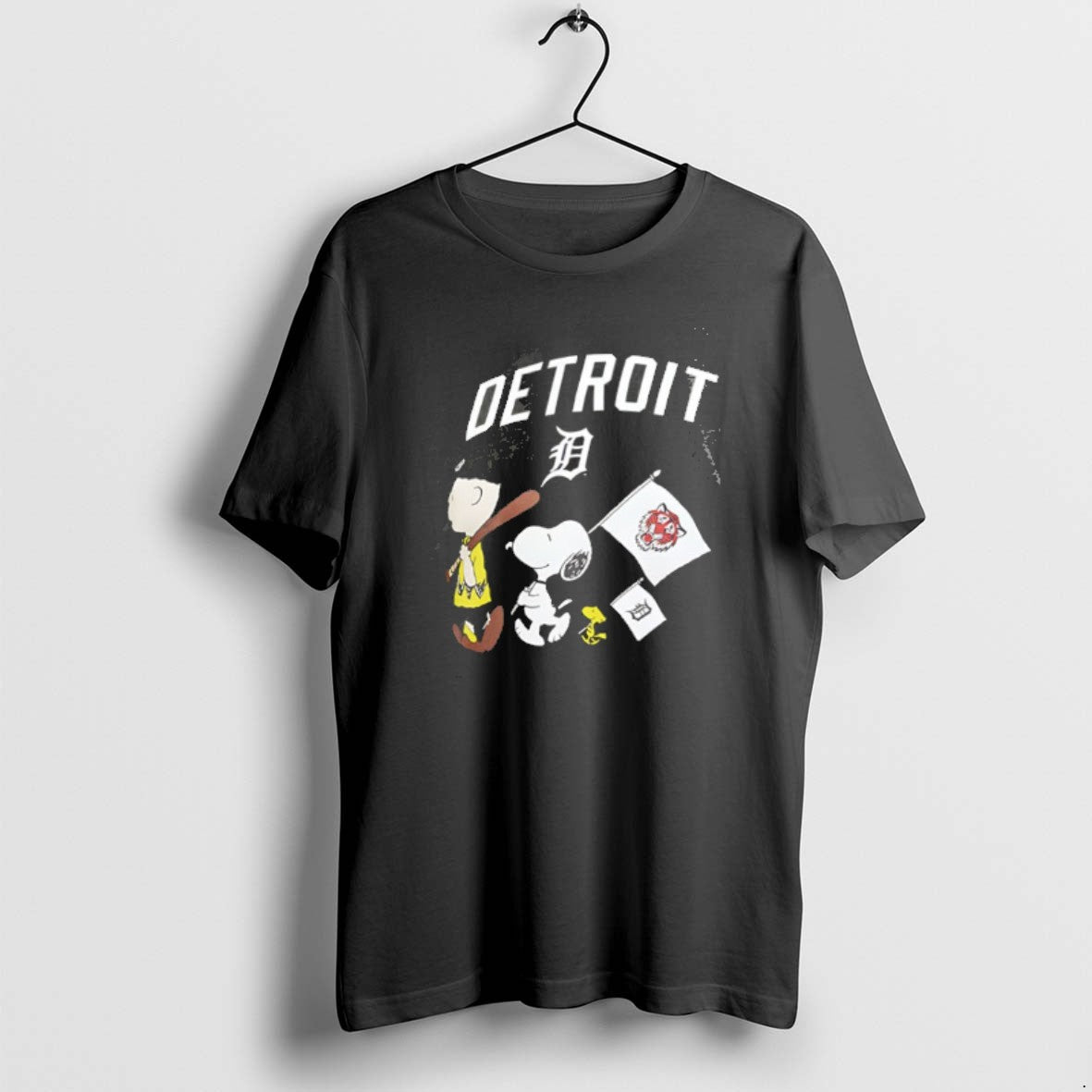 Official Detroit Tigers X Peanuts Flag 2 Sided T-Shirts, Hoodie, Sweatshirt | InkRitualCo.com