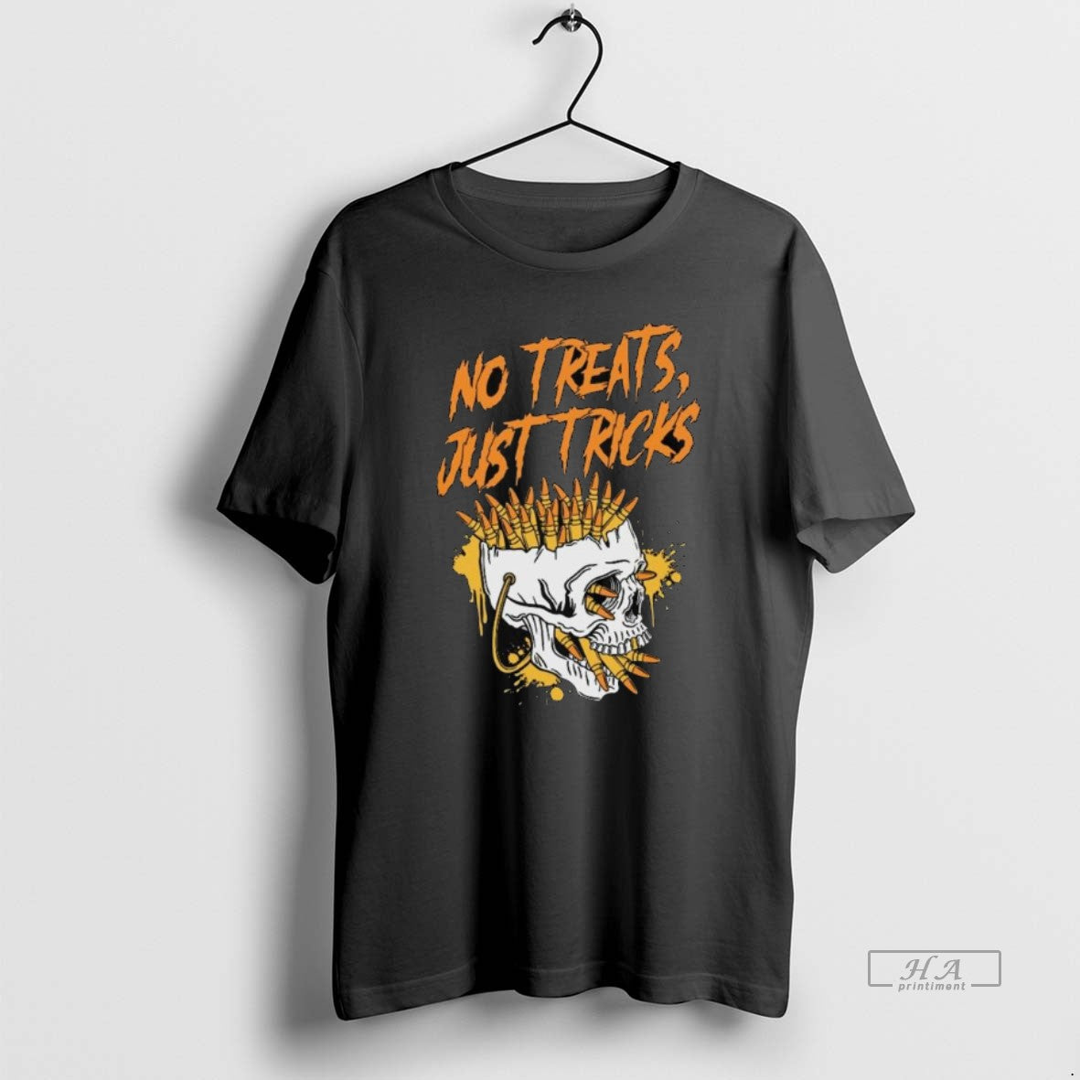 Official Devildog Supply No Treats Just Tricks Halloween Long Sleve T-Shirts, Hoodie, Sweatshirt | InkRitualCo.com