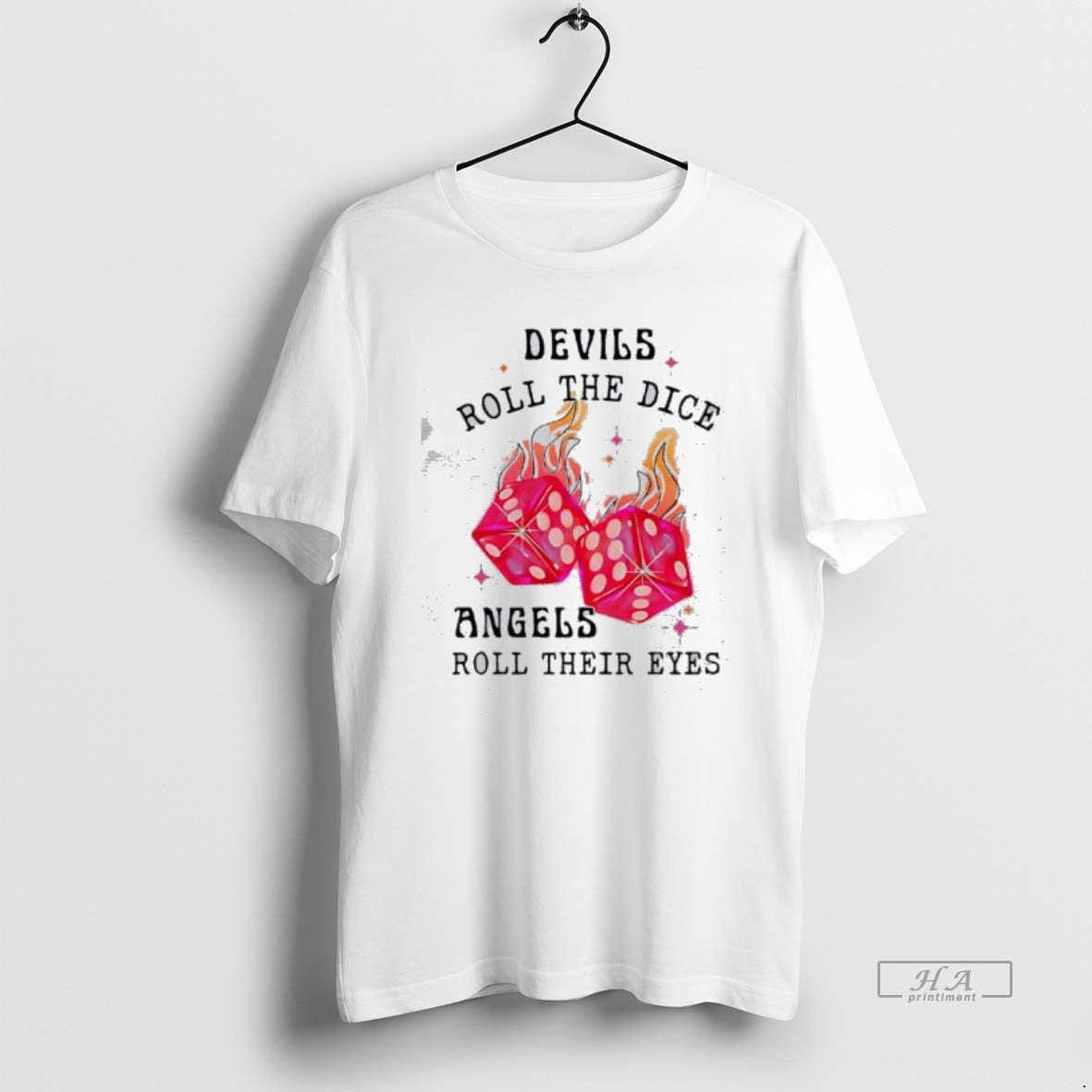 Official Devils Roll The Dice Angels Roll Their Eyes T-Shirts, Hoodie, Sweatshirt | InkRitualCo.com