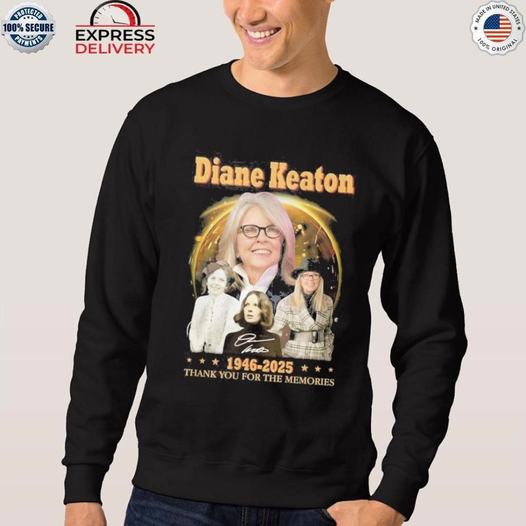 Diane Keaton 1946-2025 Thank You For The Memories Shirt