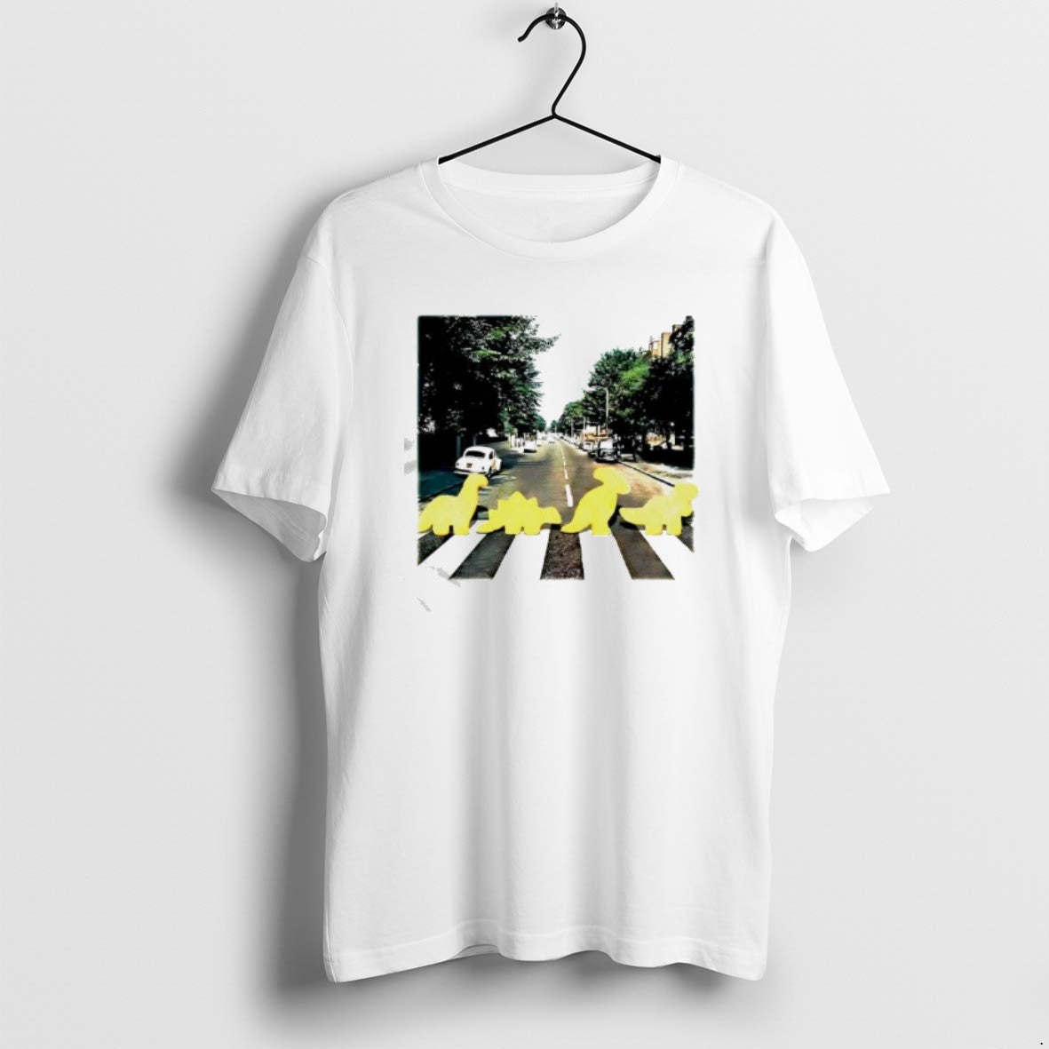 Official Dino Chicken Nuggets And Abbey Road Album Cover T-Shirts, Hoodie, Sweatshirt | InkRitualCo.com