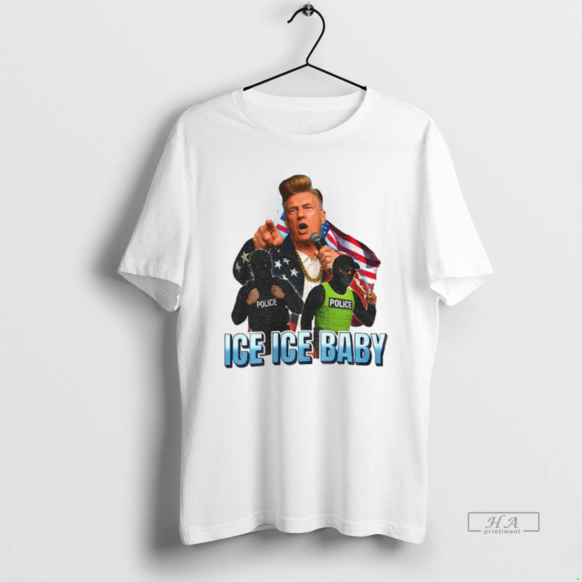 Official Donald Trump Ice Ice Baby American Flag T-Shirts, Hoodie, Sweatshirt | InkRitualCo.com