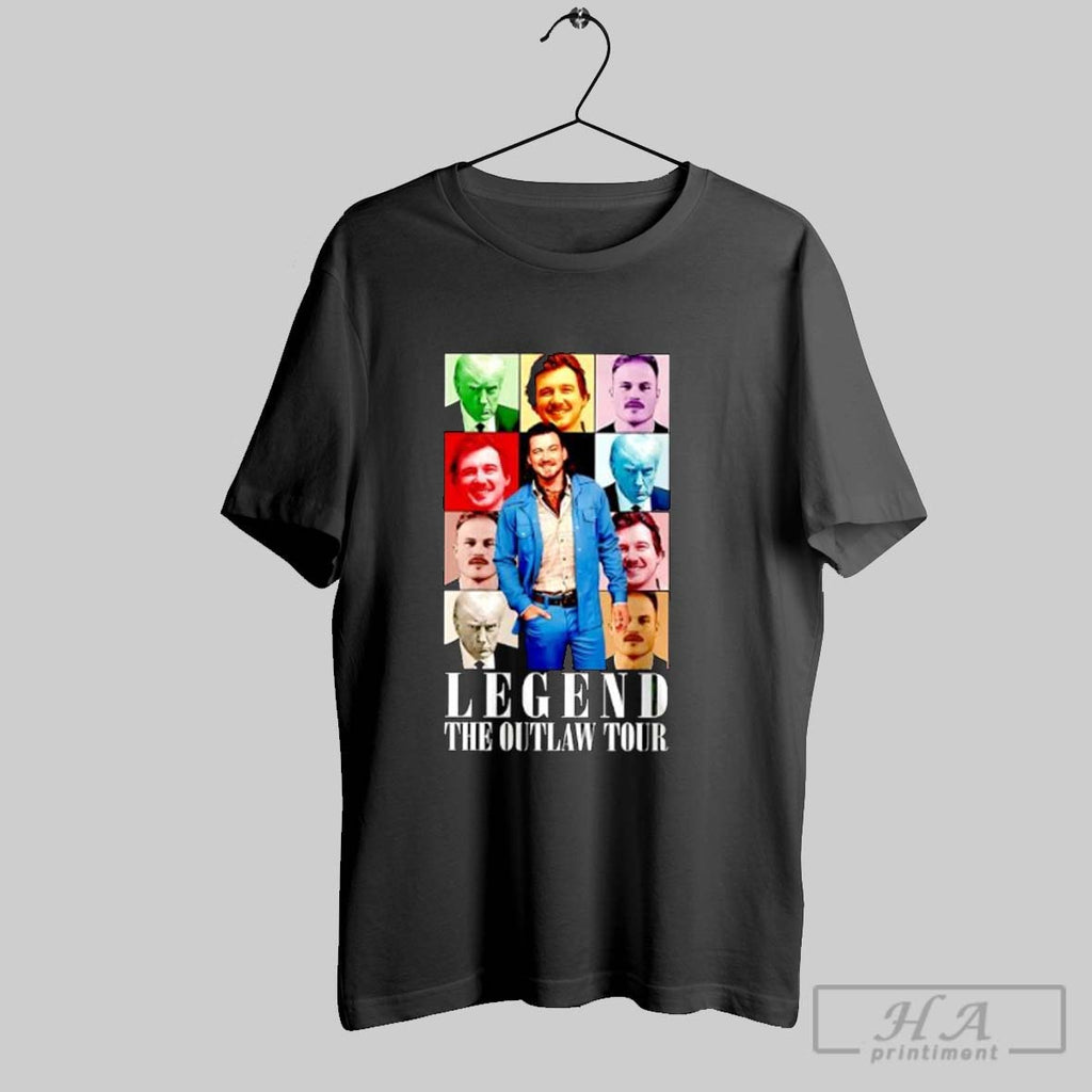 Official Donald Trump Morgan Wallen Luke Combs Legend The Outlaw Tour Posters Black T-Shirts, Hoodie, Sweatshirt