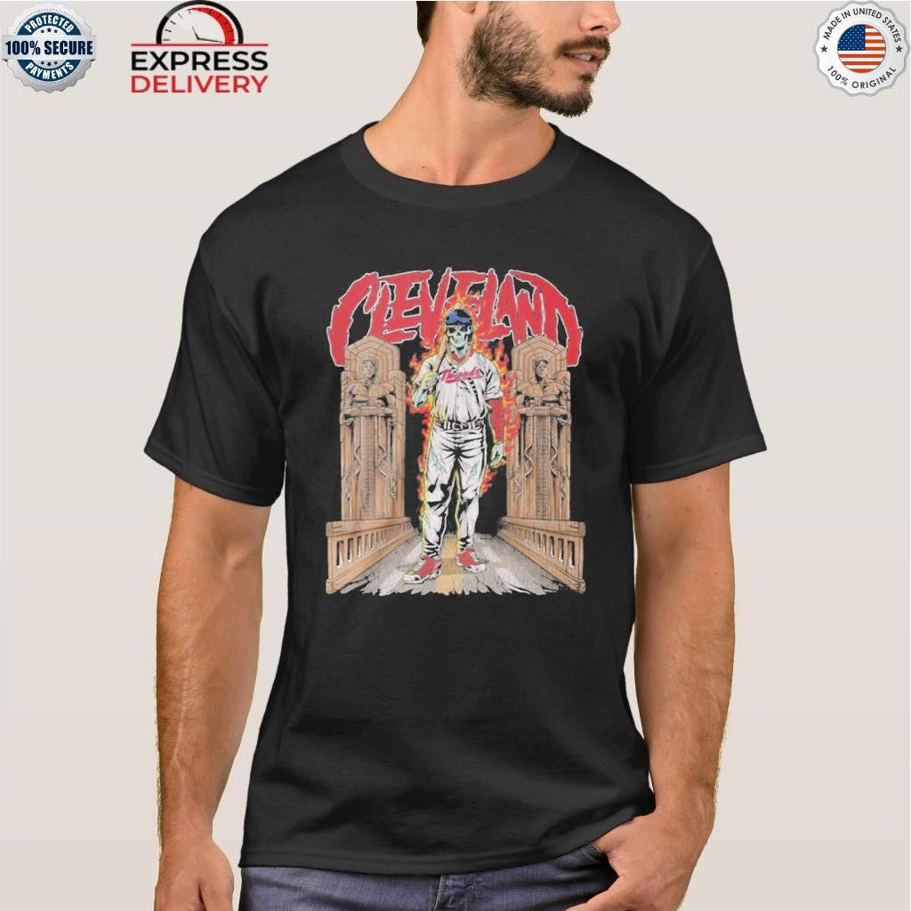 Donovan Mitchell Cleveland Skeleton Shirt