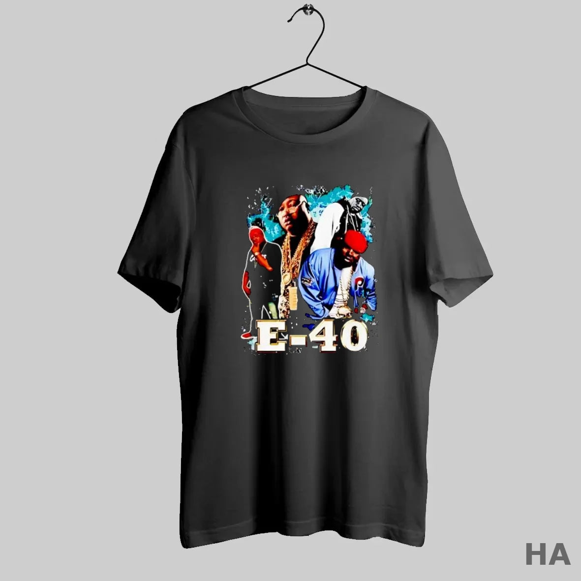 Official E 40 Rapper Group Hip Hop Musician Portrait S Black T-Shirts, Hoodie, Sweatshirt | InkRitualCo.com