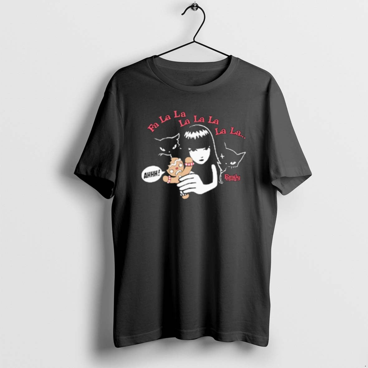 Official Emily The Strange Strangerous Fa La Ahhh Gingerbread Christmas T-Shirts, Hoodie, Sweatshirt | InkRitualCo.com