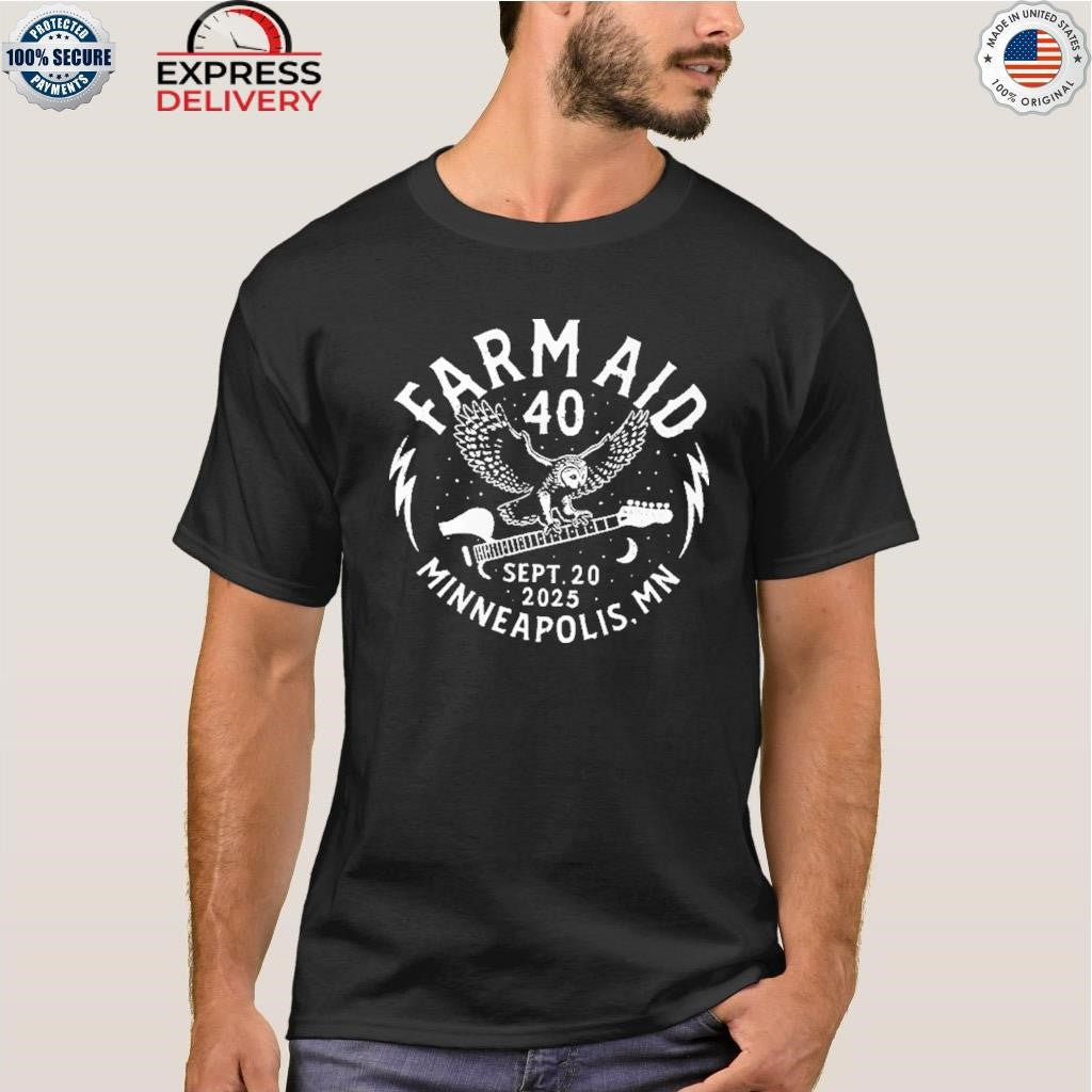 Farm Aid 40 Barn Owl Shirt