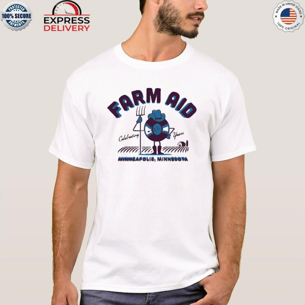 Farm Aid 40 Record Dude Shirt