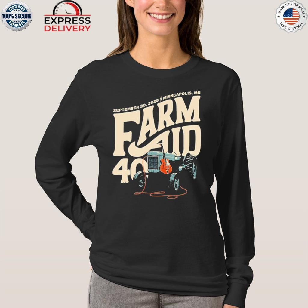 Farm Aid 40 Tractor AMP 9.20.2025 Minneapolis Shows Shirt