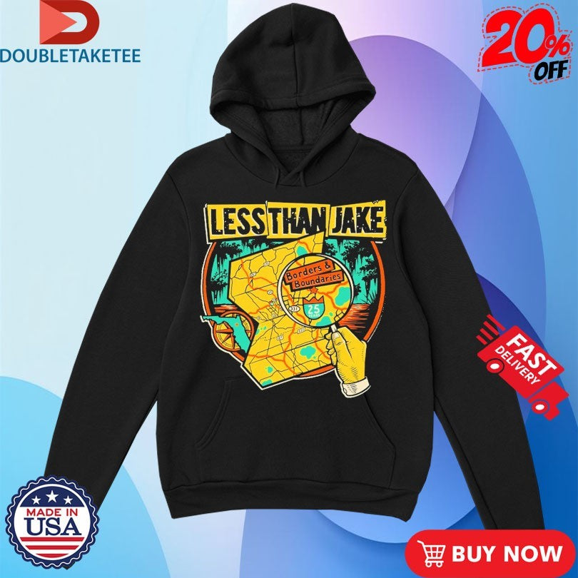 Fat Wreck Chords Less Than Jake Borders And Boundaries Shirts