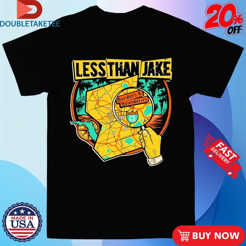 Fat Wreck Chords Less Than Jake Borders And Boundaries Shirts