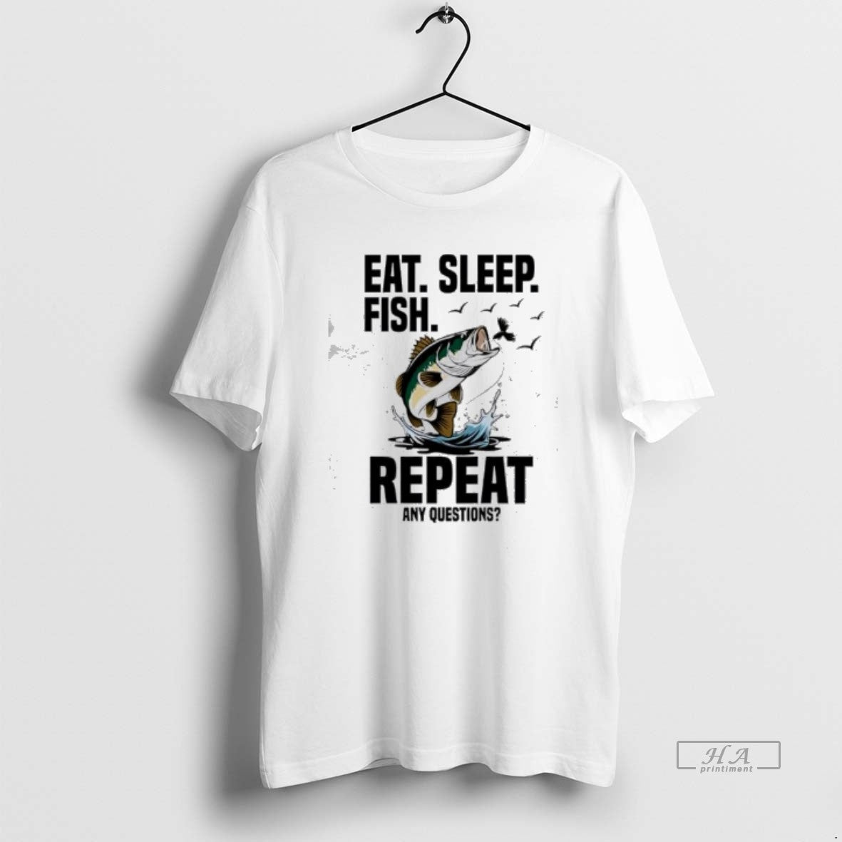Official Fishing Eat Sleep Fish Repeat Funny T-Shirts, Hoodie, Sweatshirt | InkRitualCo.com