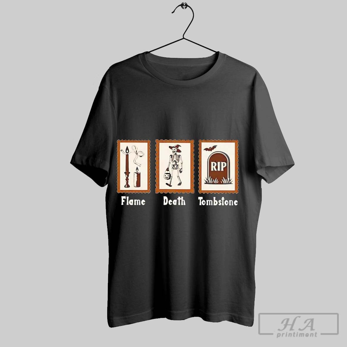 Official Flame Death Tombstone Halloween T-Shirts, Hoodie, Sweatshirt | InkRitualCo.com
