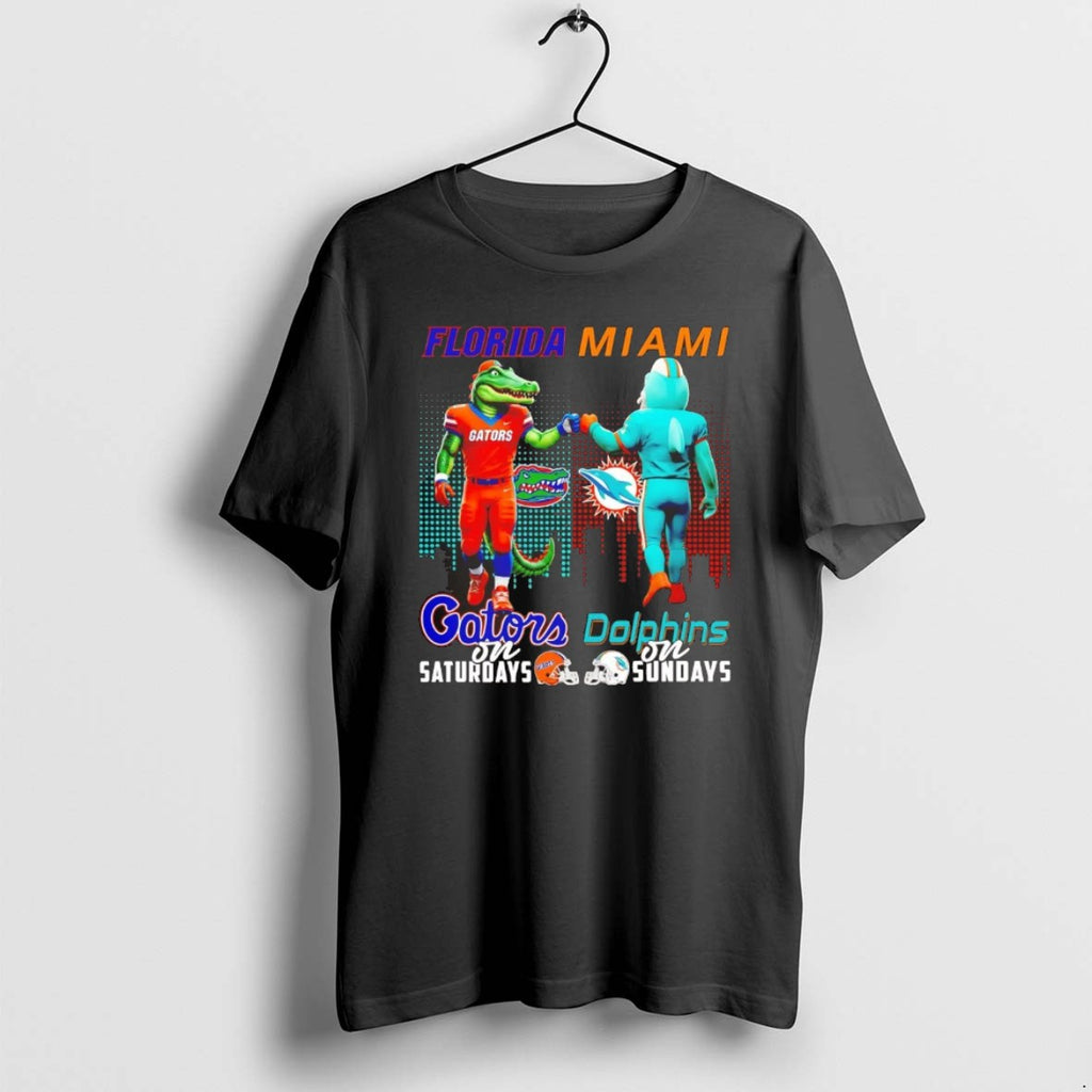 Official Florida Gators On Saturdays Miami Dolphins On Sundays Mascot Chriast T-Shirts, Hoodie, Sweatshirt | InkRitualCo.com