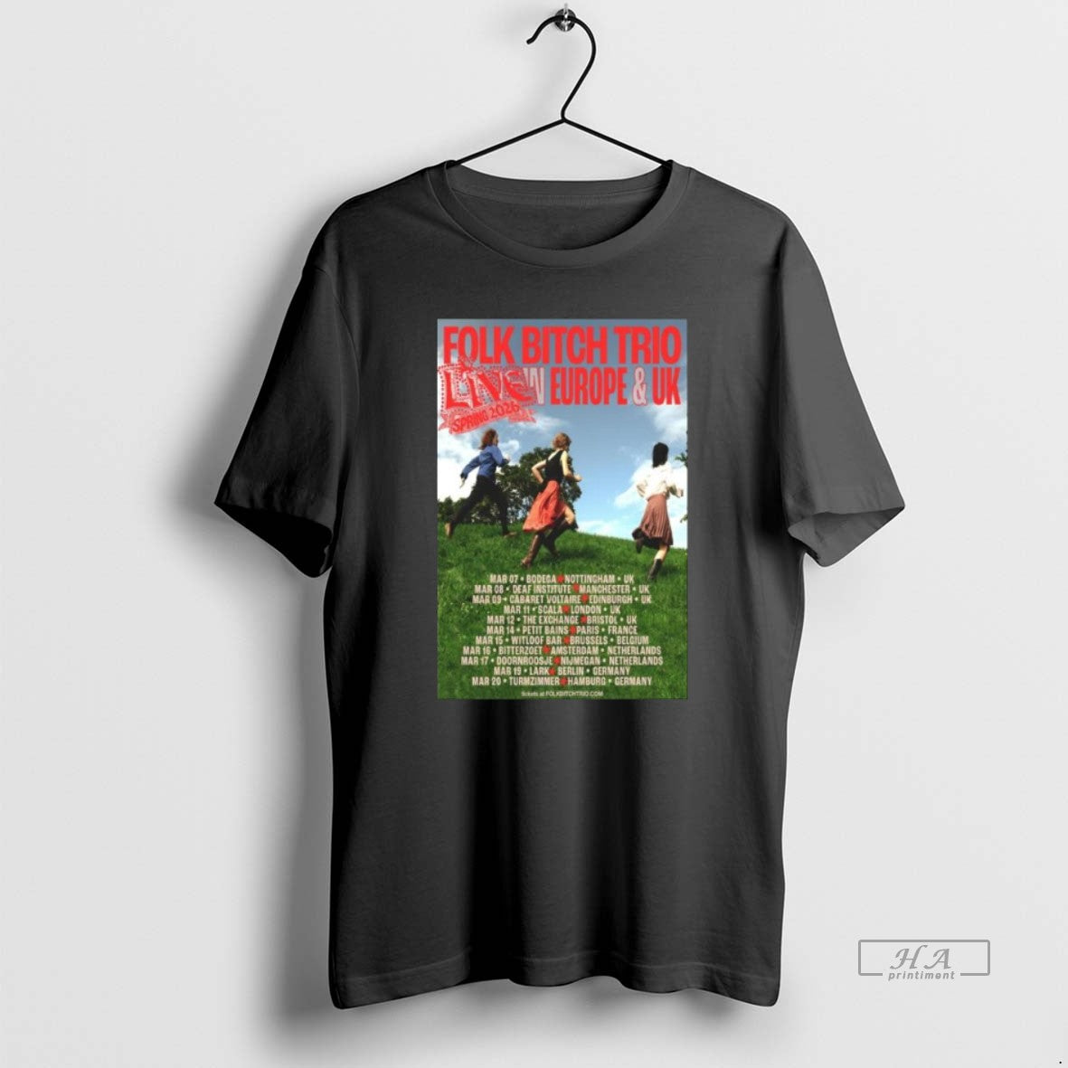 Official Folk Bitch Trio Live In Eu Uk Spring 2026 Long Sleve T-Shirts, Hoodie, Sweatshirt | InkRitualCo.com