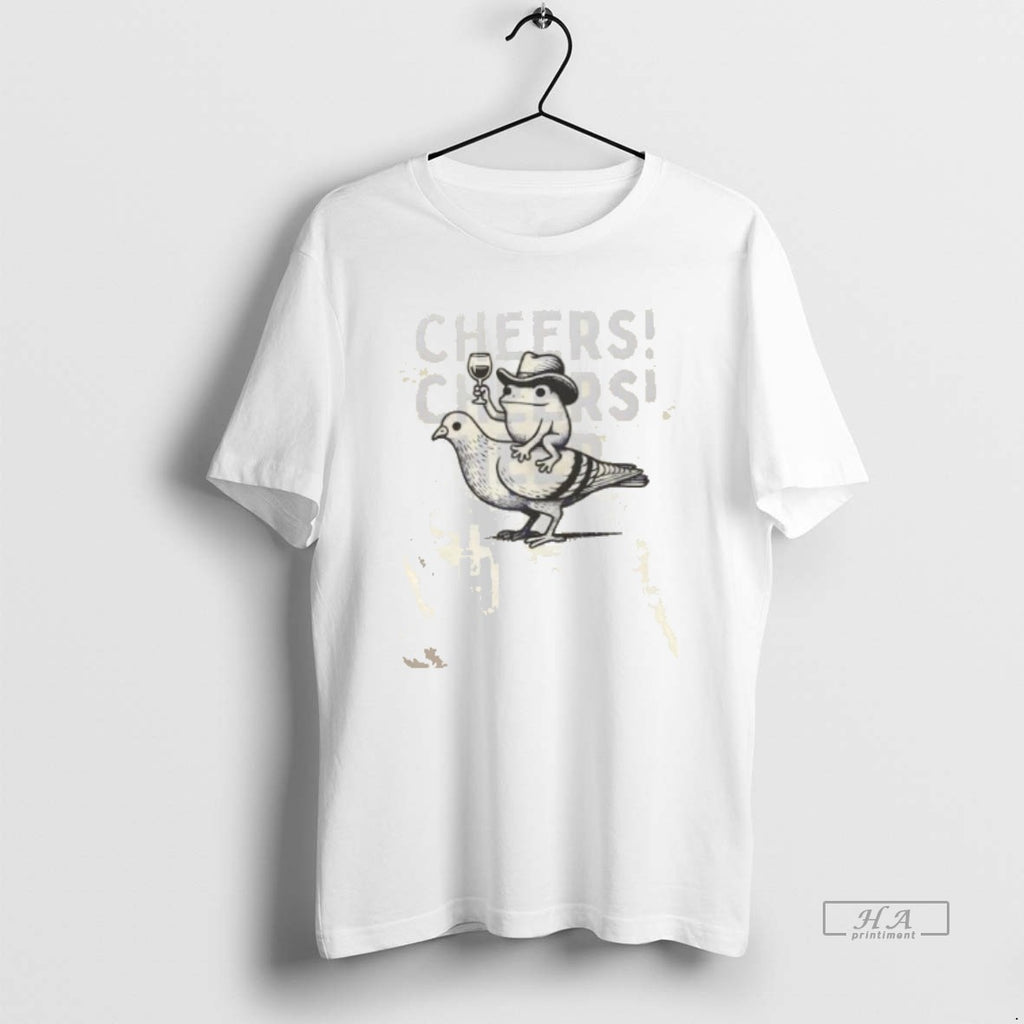 Official Frog Cheers Cowboy Drink Wine T-Shirts, Hoodie, Sweatshirt | InkRitualCo.com