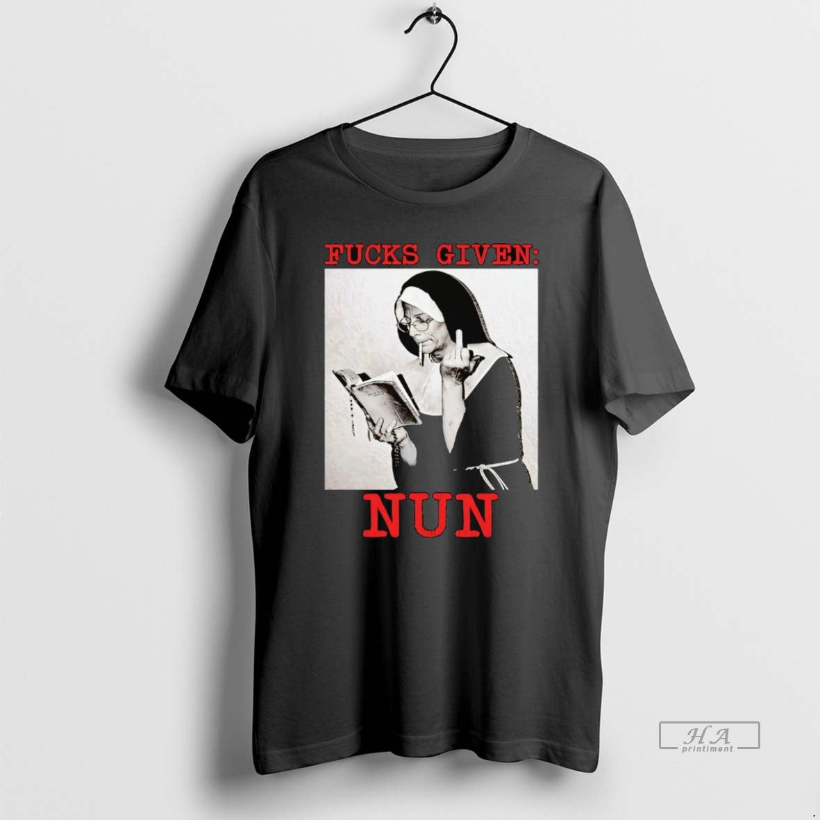 Official Fucks Given Nun Middle Finger T-Shirts, Hoodie, Sweatshirt | InkRitualCo.com