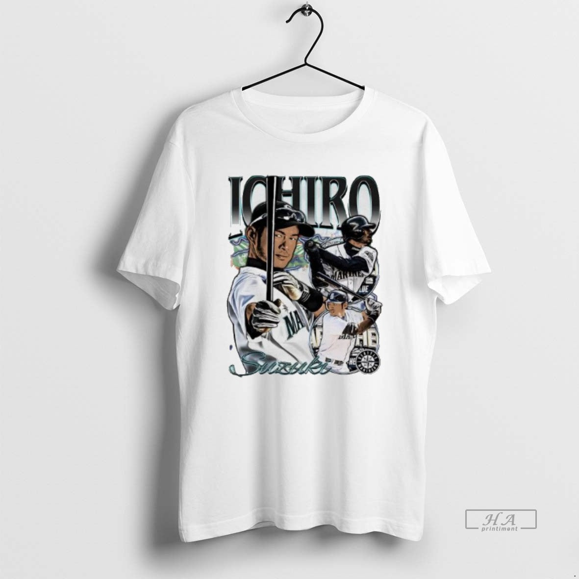 Official Gwdsdlz3 Ichiro Suzuki Seattle Mariners Picture Collage T-Shirts, Hoodie, Sweatshirt | InkRitualCo.com