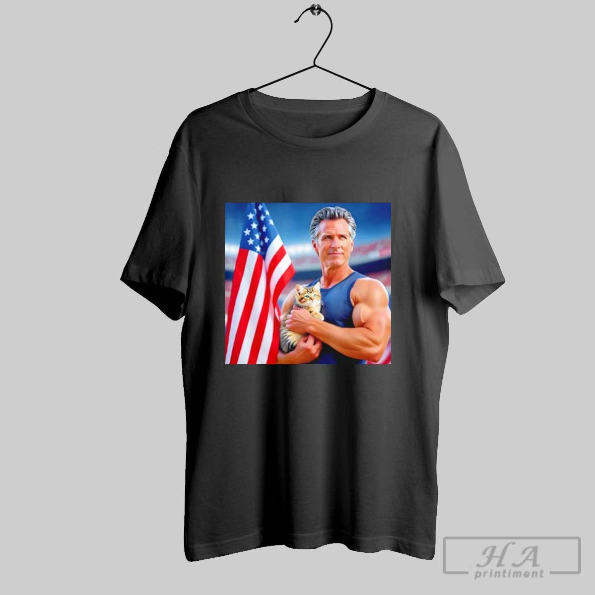 Official Gavin Newsom Cat Meme Photo T-Shirts, Hoodie, Sweatshirt | InkRitualCo.com