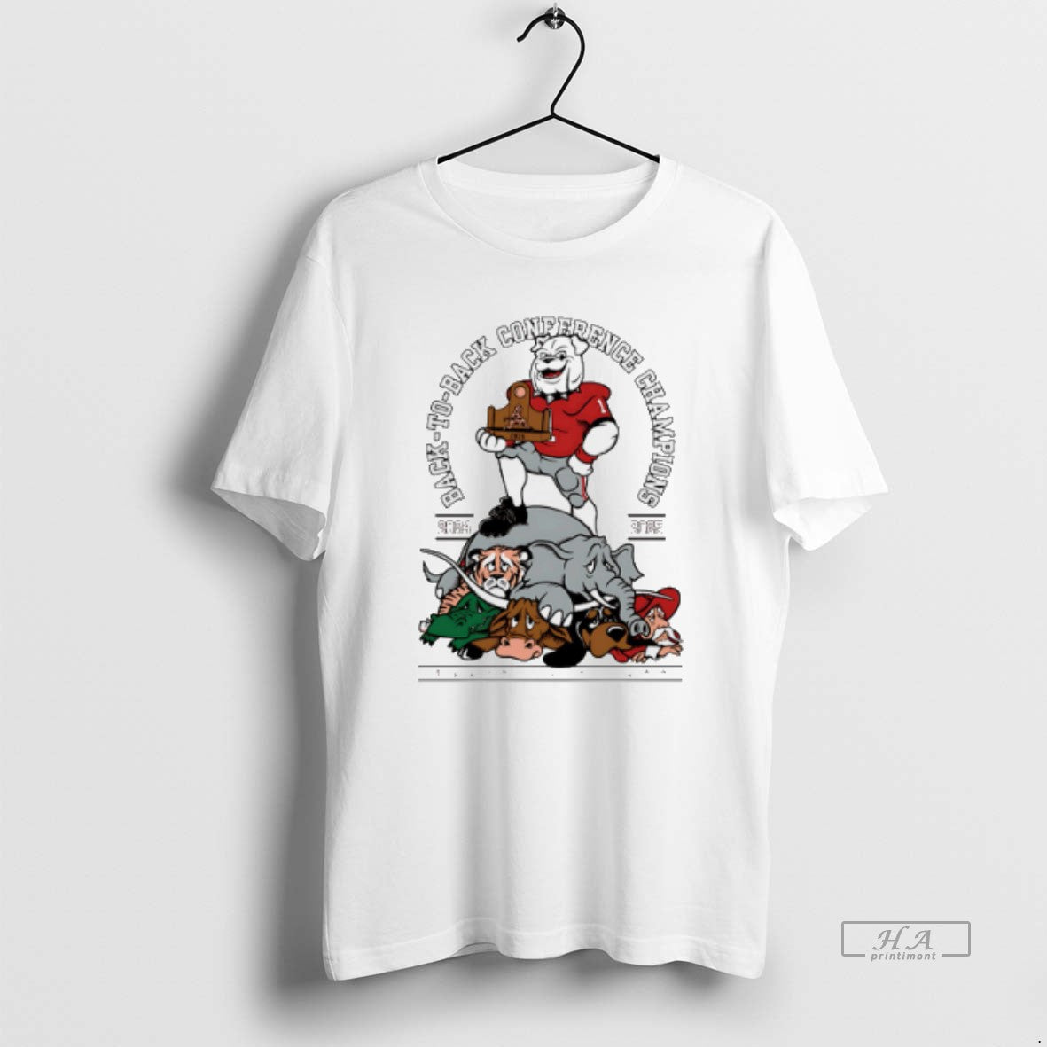 Official Geogria Bulldogs Back To Back Conference Champions 2024 2025 T-Shirts, Hoodie, Sweatshirt | InkRitualCo.com