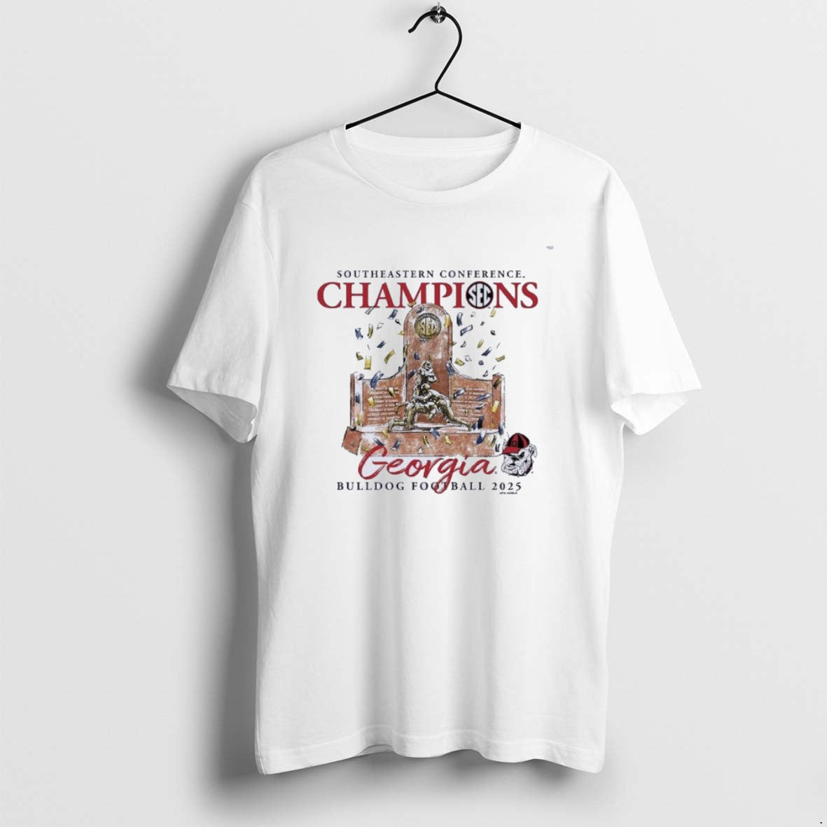 Official Georgia Bulldogs 2025 Sec Football Conference Champions Trophy T-Shirts, Hoodie, Sweatshirt | InkRitualCo.com
