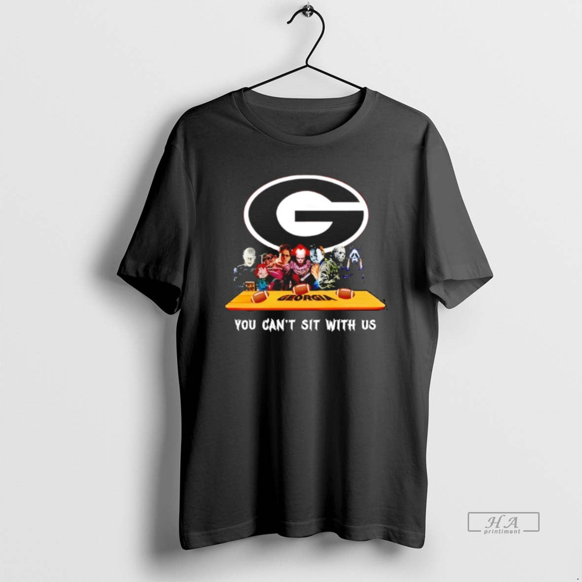 Official Georgia Bulldogs Horror Movie Characters You Cant Sit With Us Halloween T-Shirts, Hoodie, Sweatshirt