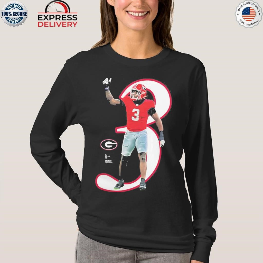 Georgia Bulldogs Linebacker CJ Allen NIL Breakthrough College Football Shirt
