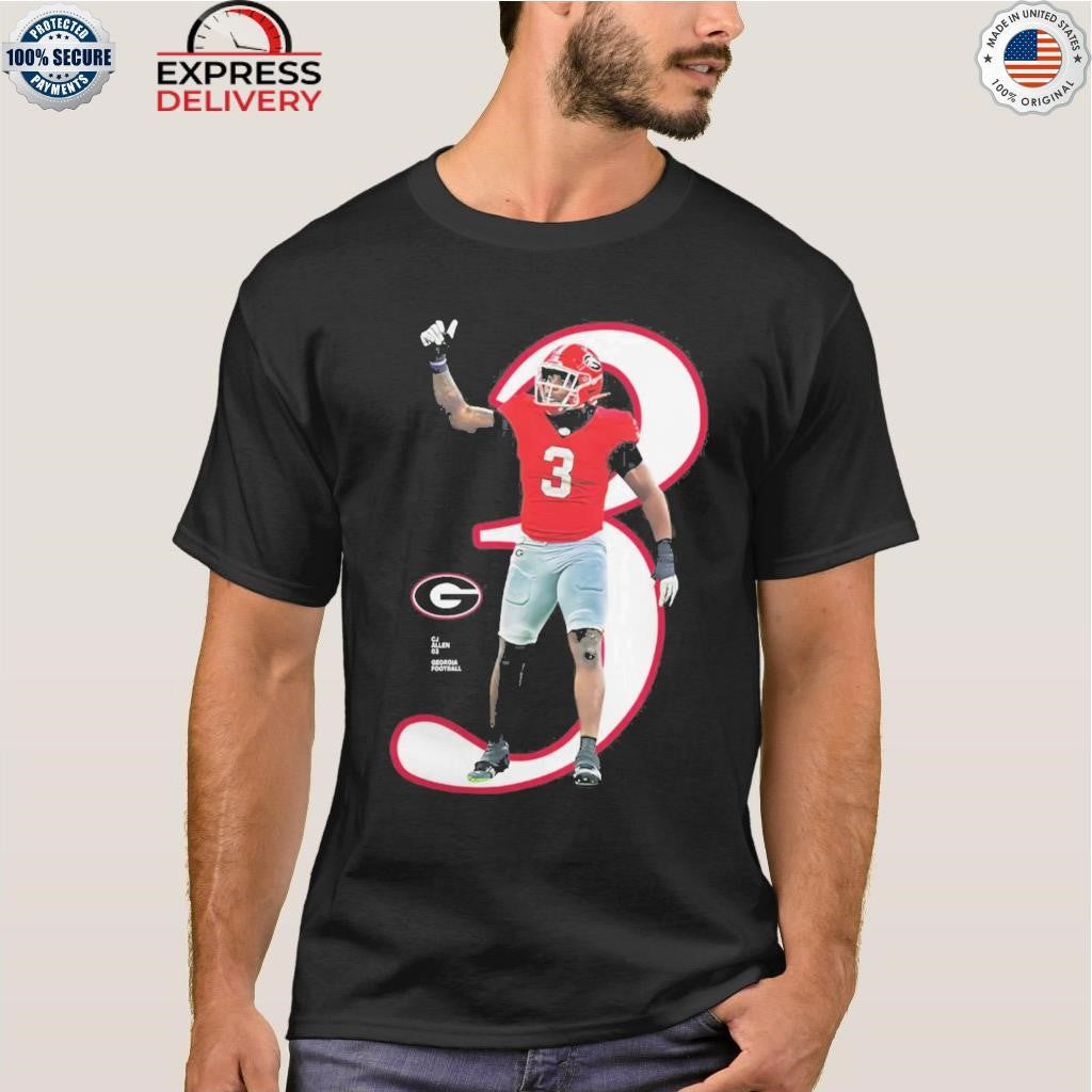 Georgia Bulldogs Linebacker CJ Allen NIL Breakthrough College Football Shirt