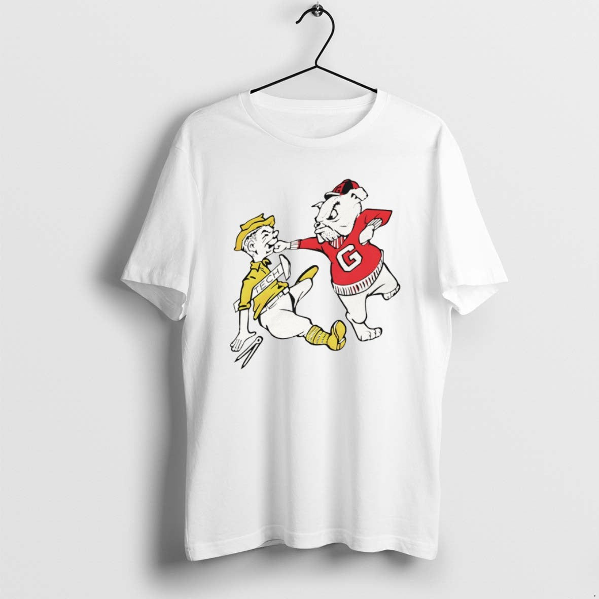 Official Georgia Bulldogs Beat Georgia Tech Yellow Jackets Mascot Meme T-Shirts, Hoodie, Sweatshirt | InkRitualCo.com