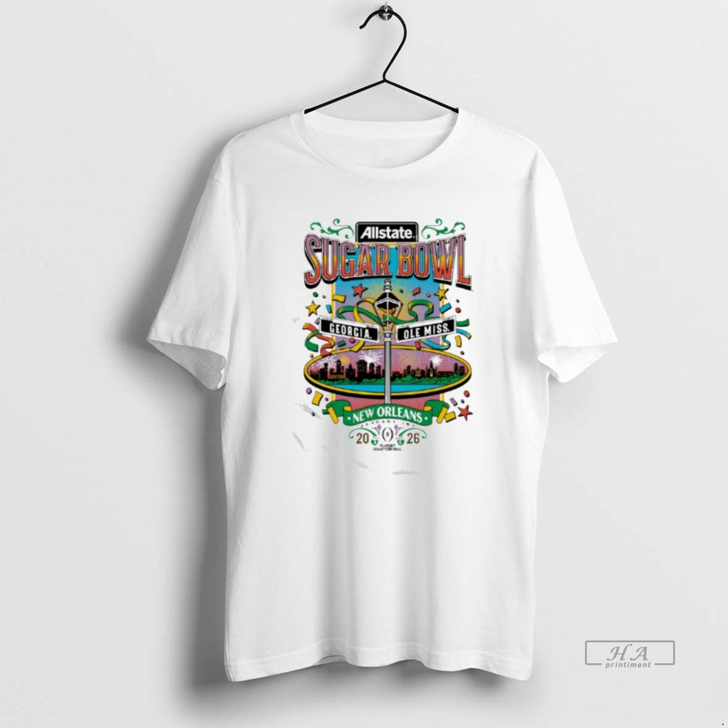 Official Georgia Vs Ole Miss 2026 Allstate Sugar Bowl New Orleans T-Shirts, Hoodie, Sweatshirt | InkRitualCo.com