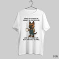 Official German Shepherd Head Is Fucked Up Heart Is Fucked Up T-Shirts, Hoodie, Sweatshirt | InkRitualCo.com
