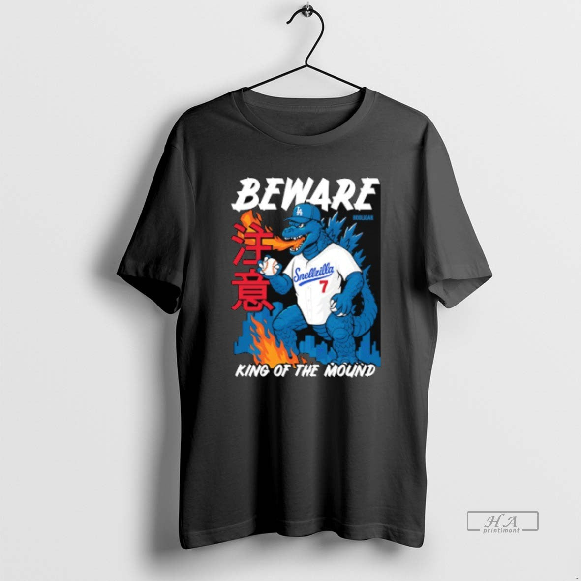 Official Godzilla Los Angeles Dodgers Beware King Of The Mound T-Shirts, Hoodie, Sweatshirt | InkRitualCo.com