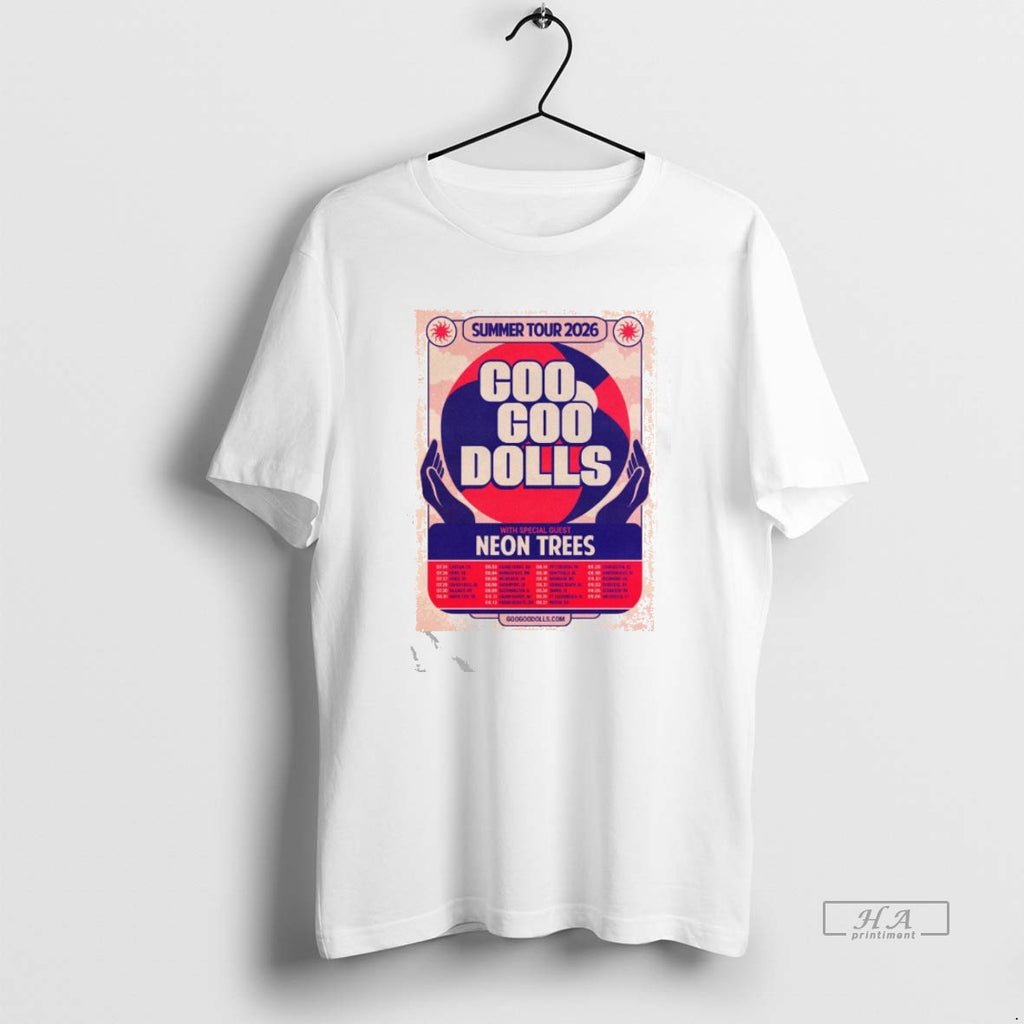 Official Goo Goo Dolls With Special Guest Neon Trees Summer Tour 2026 T-Shirts, Hoodie, Sweatshirt | InkRitualCo.com