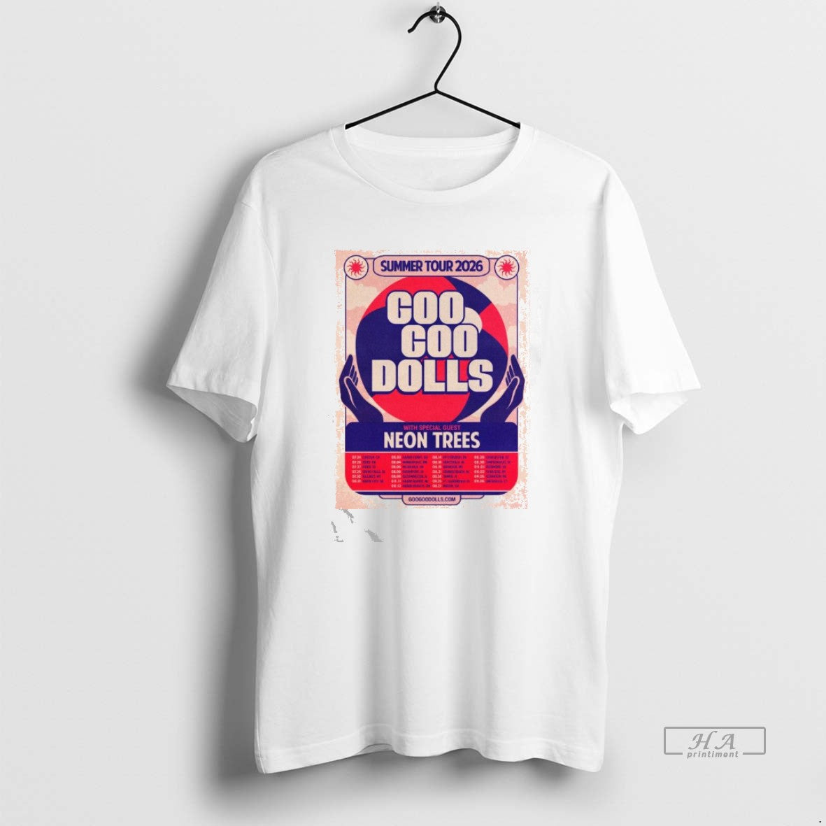 Official Goo Goo Dolls With Special Guest Neon Trees Summer Tour 2026 T-Shirts, Hoodie, Sweatshirt | InkRitualCo.com