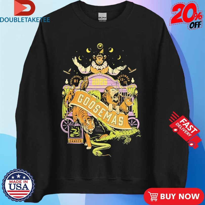 Goose Menagerie Goosemas High Voltage Danger 2025 Animals Shirts