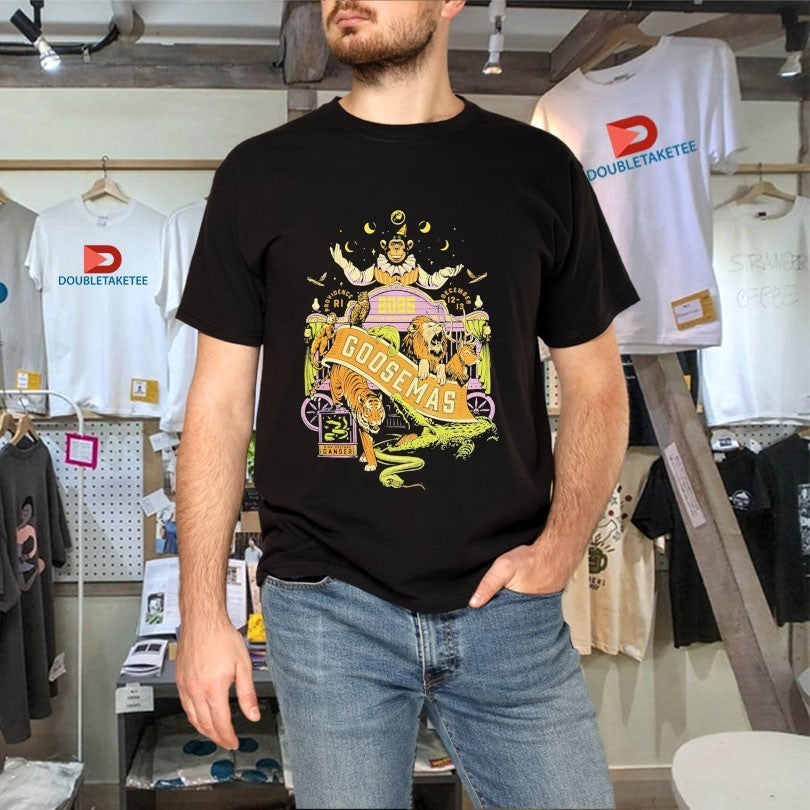 Goose Menagerie Goosemas High Voltage Danger 2025 Animals Shirts