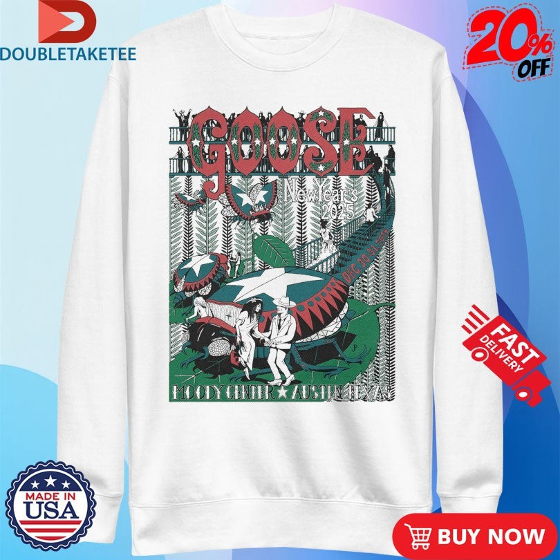 Goose Pollock Beetle Moody Center Austin Texas New Year’s 2025 Dec 30 31 2024 Shirts