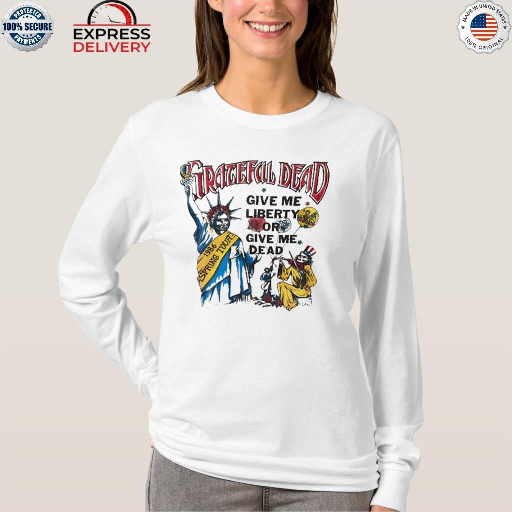 Grateful Dead 1986 Spring Tour Give me Liberty or Give me Dead Lot Shirt