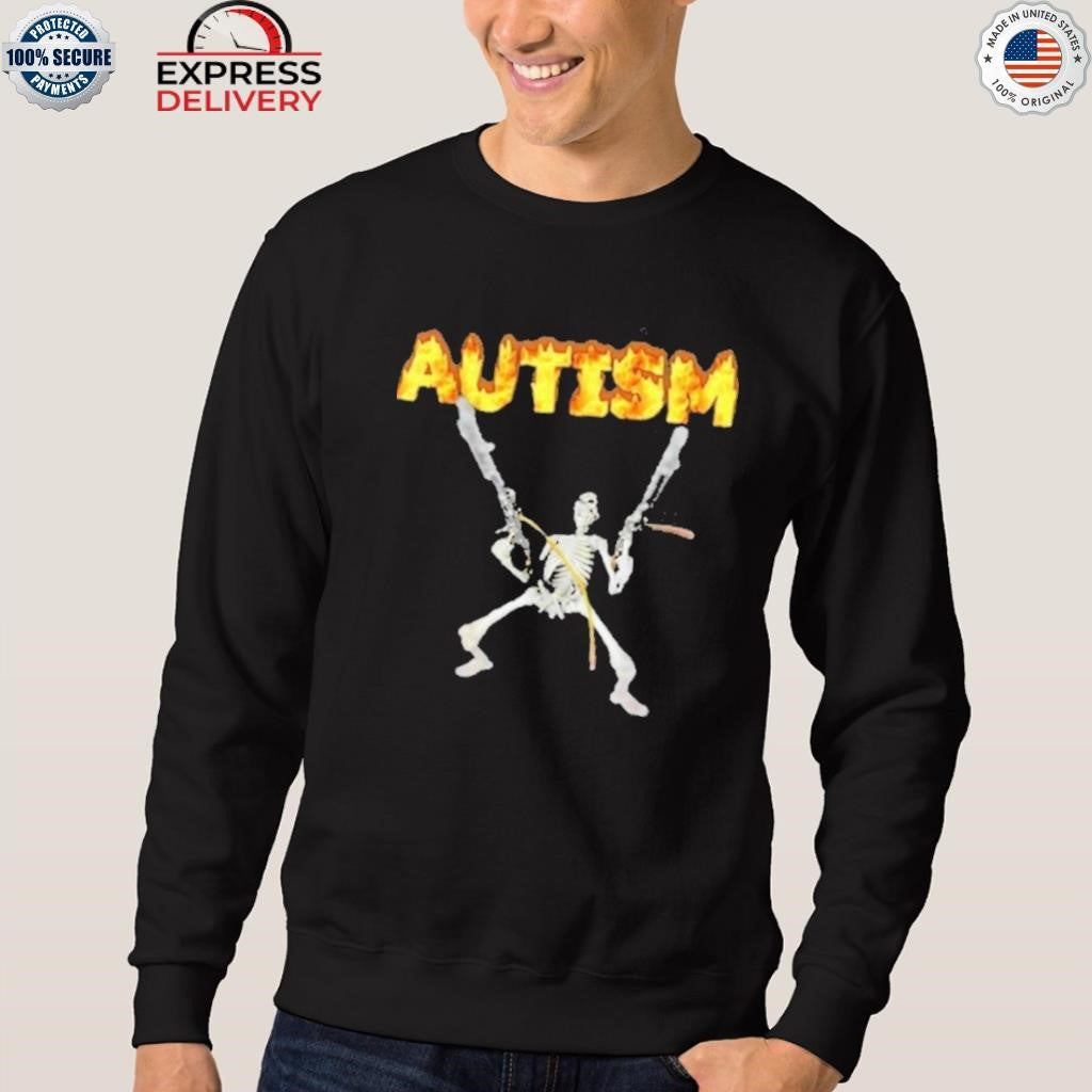 Greta Thunberg Autism Skeleton Gun Fire Shirt