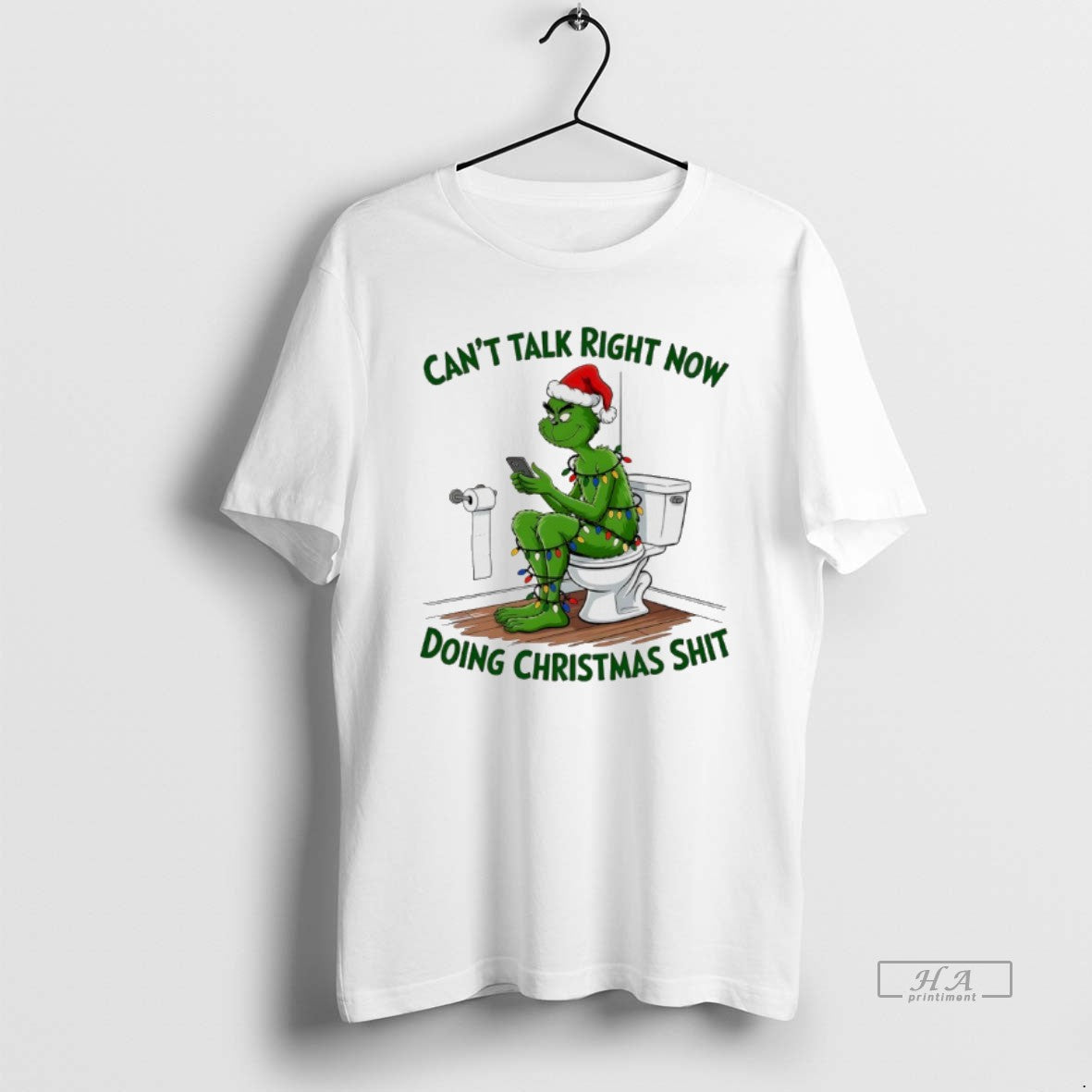 Official Grinch On Toilet Cant Talk Right Now Doing Christmas Shit T-Shirts, Hoodie, Sweatshirt | InkRitualCo.com